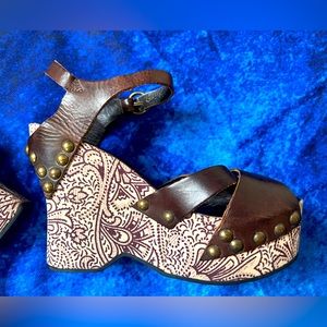 Miu Miu Brown Leather platforms